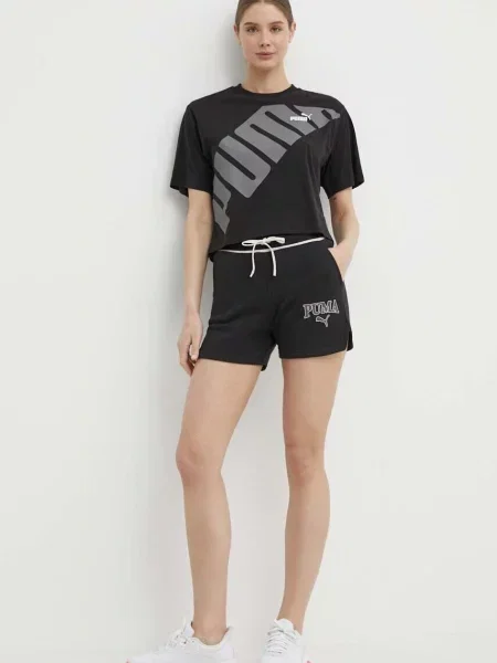 Puma Σορτς SQUAD μαύρο
