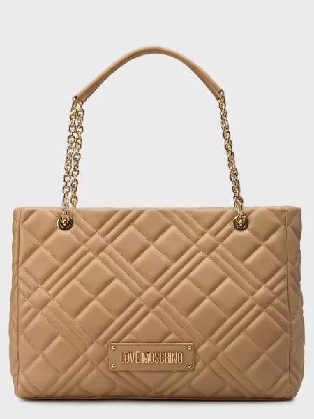 Moschino Сумка Поліуретан бежевий