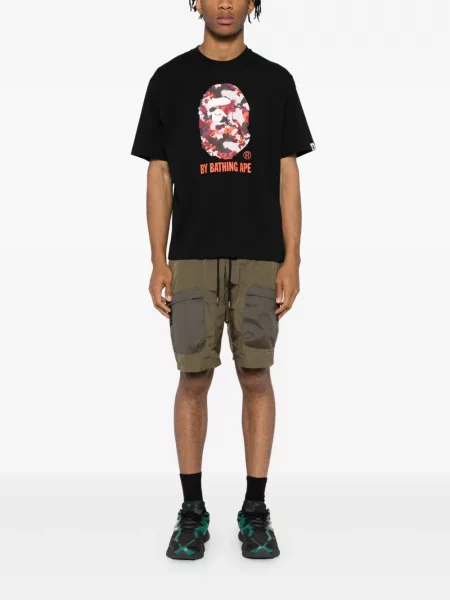 Tricou A Bathing Ape® cu imagine negru