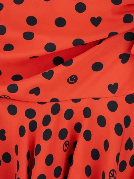 Fusta mini Moschino cu buline roșu