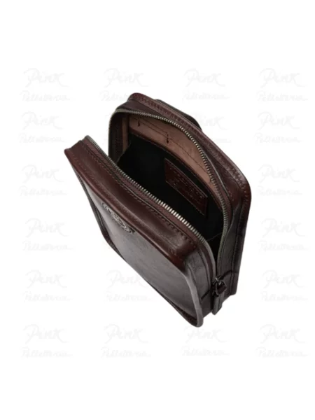 Torba crossbody The Bridge skórzana brązowa