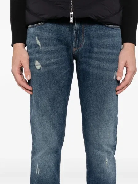Τζιν Emporio Armani με φθαρμένο εφέ μπλε