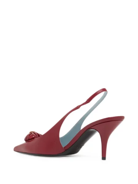 Pantofi cu toc Valentino Garavani slingback roșu
