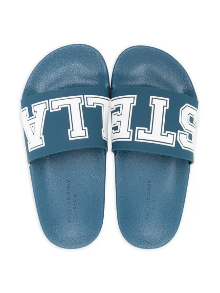 Kapcie dziecięce Stella Mccartney niebieskie