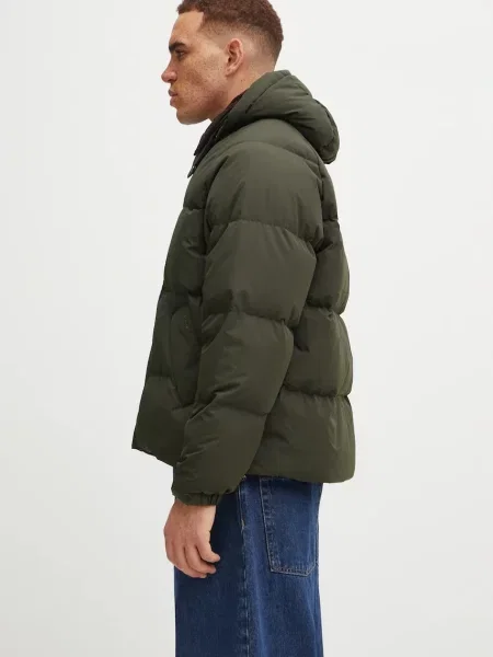 Barbour kurtka puchowa OS Down Transport Puffer Jacket zimowa oversize zielony