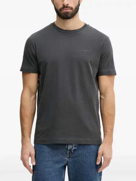 Tricou Gant cu broderie negru
