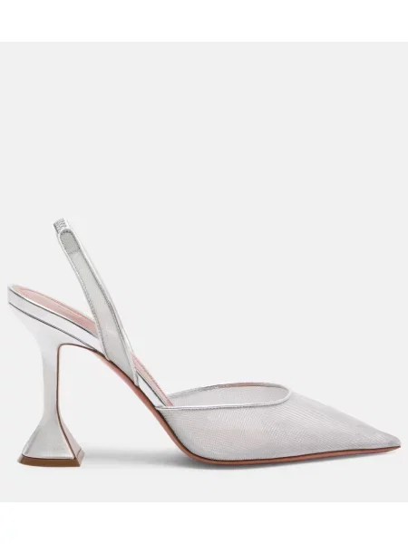 Pantofi cu toc Amina Muaddi plasă slingback