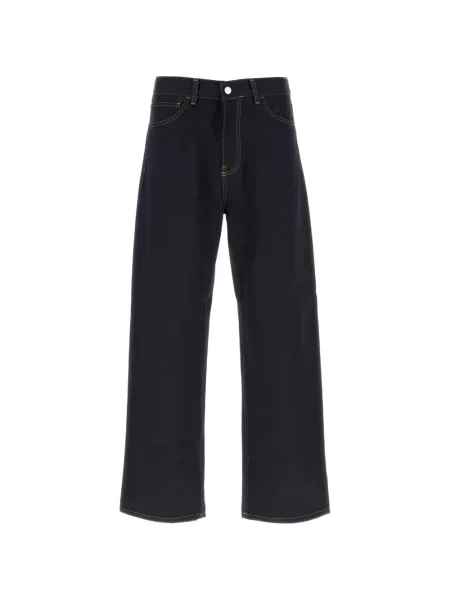 Blugi drepți Carhartt Wip albastru