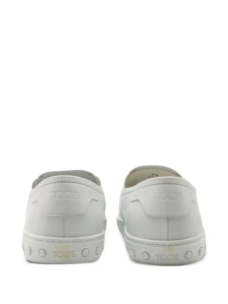 Кожени slip-on маратонки Tod's бяло