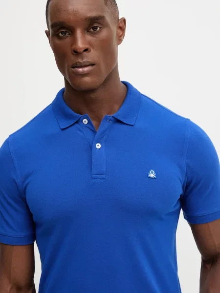 Однотонное поло United Colors Of Benetton белое