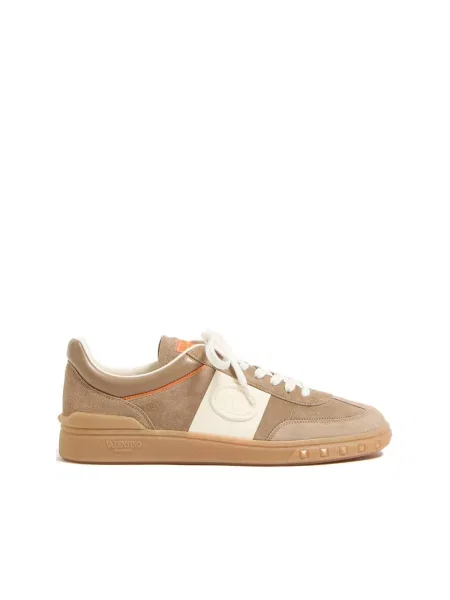 Sneakersy Valentino Garavani skórzane brązowe