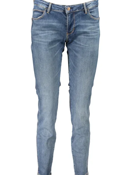 Skinny jeansy Guess niebieskie