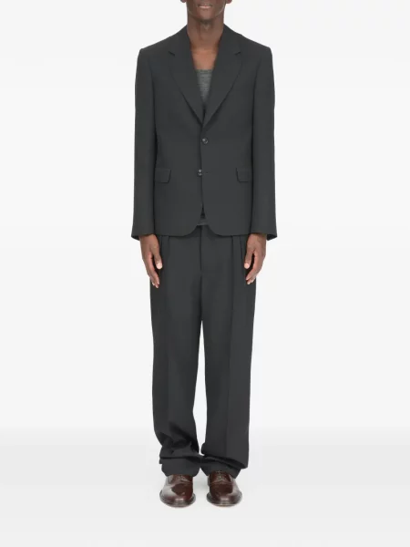 Μάλλινος μπλέιζερ Maison Margiela μαύρο
