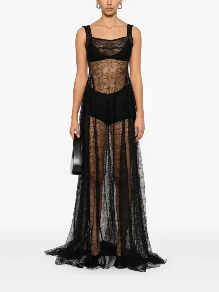 Rochie Atu Body Couture cu broderie din dantelă negru