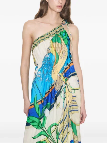 Rochie Tory Burch cu imagine cu un umăr gol