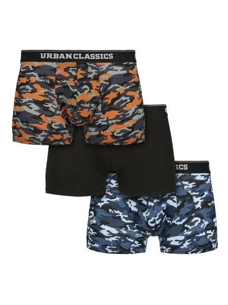 Urban Classics Boksarice dimno modra / golobje modra / oranžna črna
