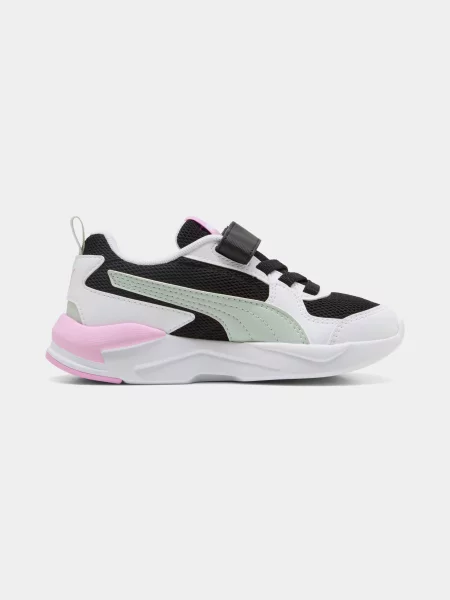Дитячі Кросівки повсякденні PUMA білий/чорний комбінований верх білі