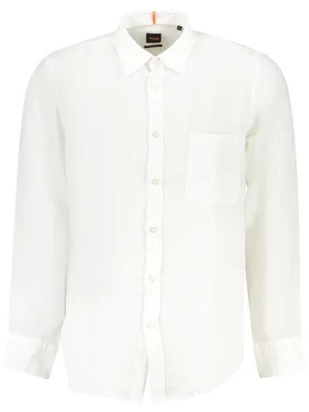 Dolgo srajca Boss z dolgimi rokavi bela