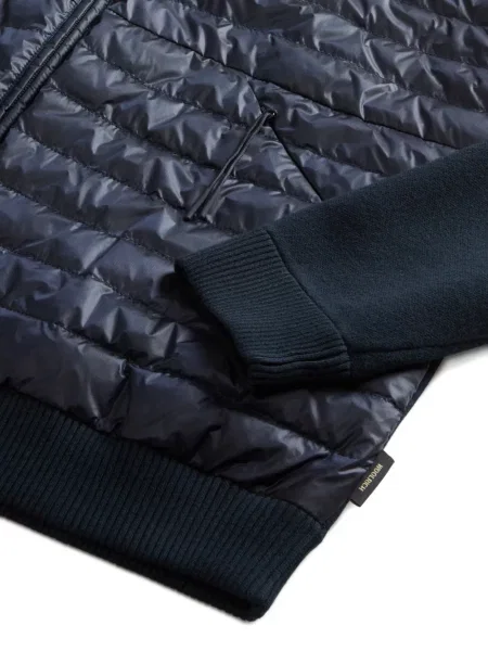 Jachetă cu glugă Woolrich cu glugă albastru