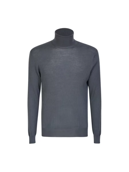 Sweter Dell'oglio wełniany niebieski