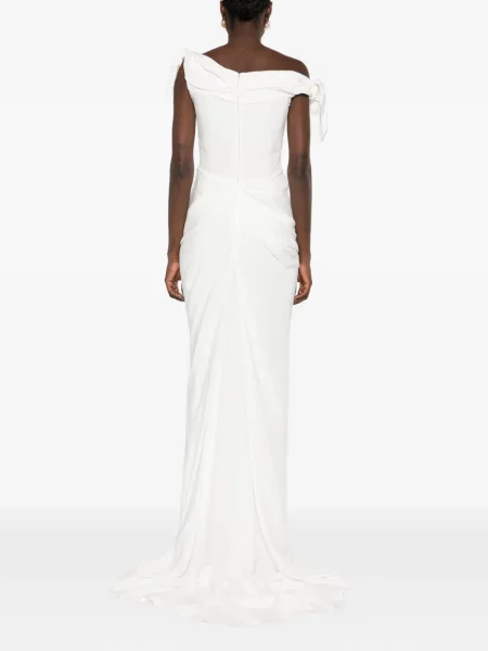 Rochie maxi Cult Gaia drapată alb