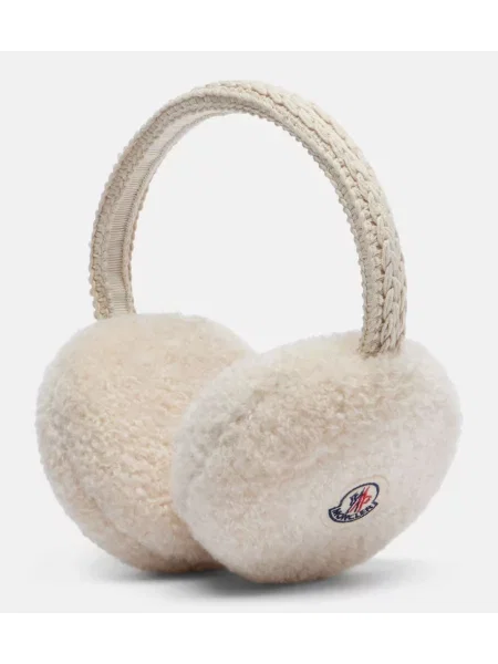 Căciulă Moncler teddy alb