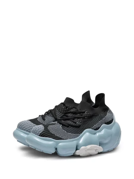 Sneakerși Grounds tricotate chunky negru
