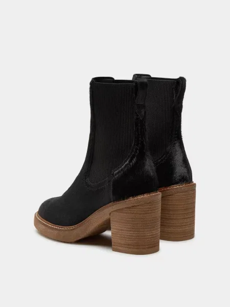 Кожаные ботинки челси Clarks черные