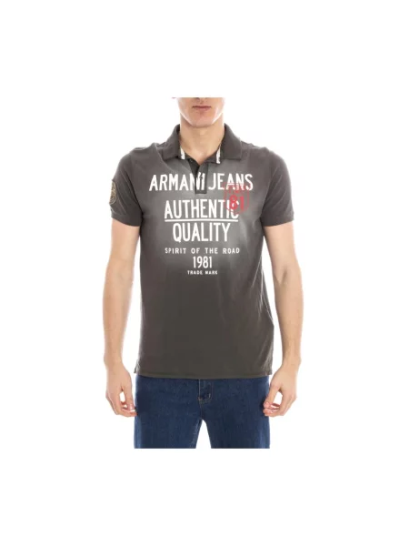 Koszulka polo Armani Jeans zielona