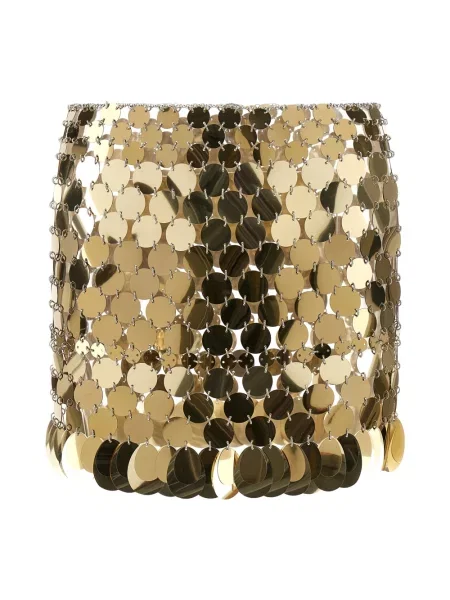 Mała mały spódnica mini Rabanne żółta