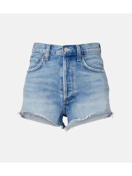 Szorty jeansowe Agolde niebieskie