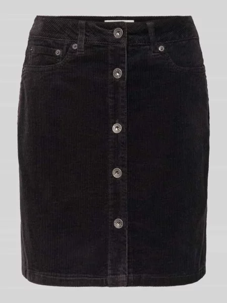 Spódnica mini ze sztruksu z listwą guzikową model ‘AFSON’ Drykorn