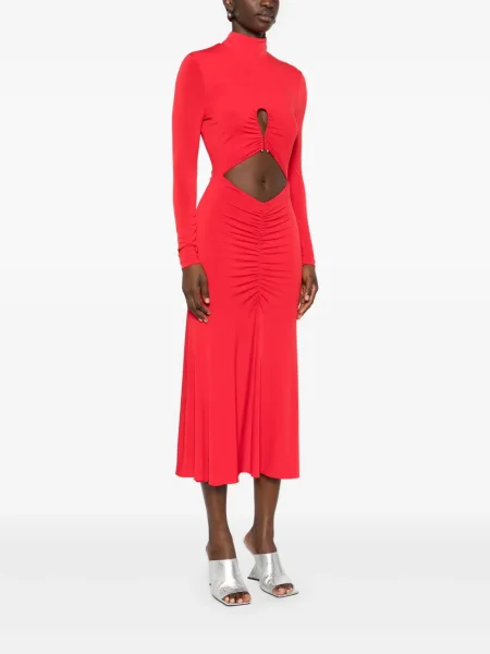 Rochie midi Nissa până la genunchi de costum roșu