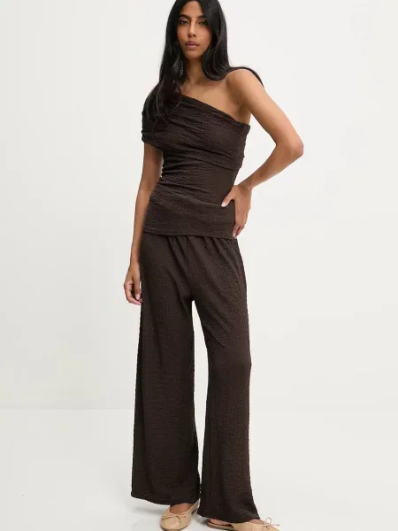 Блуза и панталон Answear Lab дамска кафяво