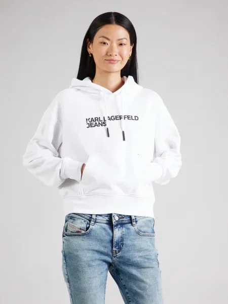 Karl Lagerfeld Jeans Bluză Regular Fit alb