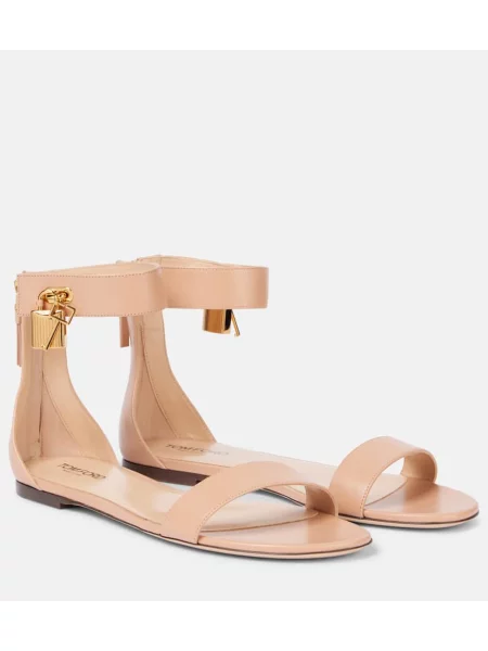 Sandale Tom Ford din piele roz
