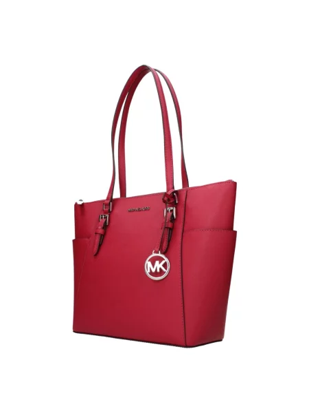 Shopperka Michael Kors skórzana czerwona