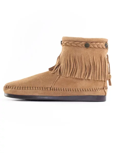 Minnetonka Nízké kozačky světle hnědá