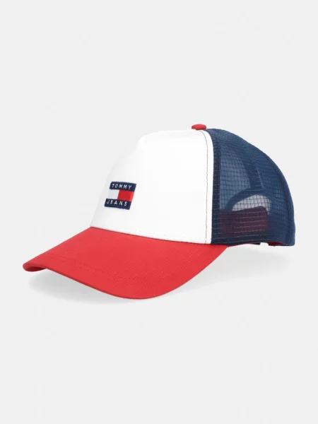 Tommy Jeans šiltovka trucker pánska biela