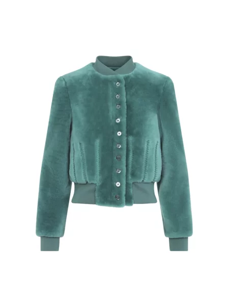 Kurtka bomber Alexander Mcqueen zielony