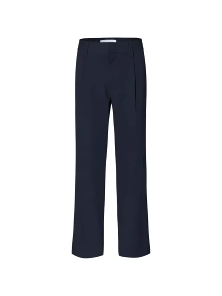 Pantaloni Samsøe Samsøe albastru