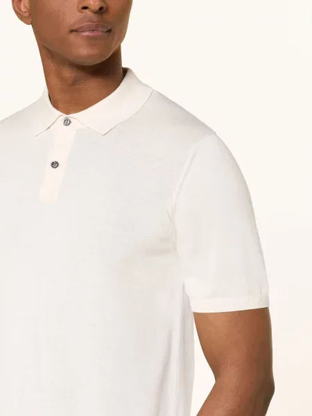 Roy Robson Dzianinowa Koszulka Polo weiss