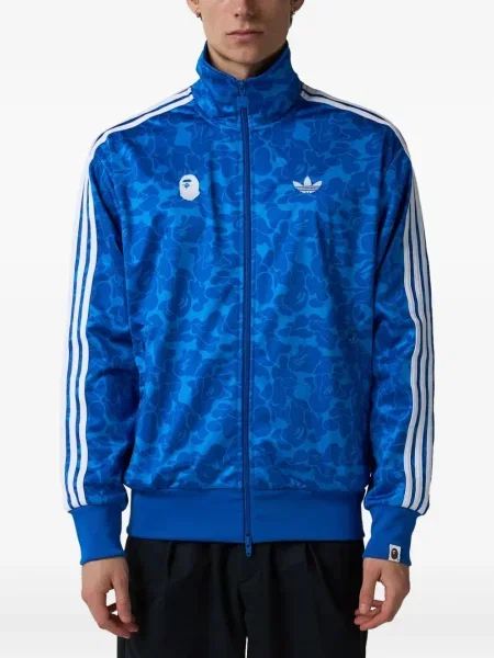 Камуфлажни панталон Adidas с принт синьо