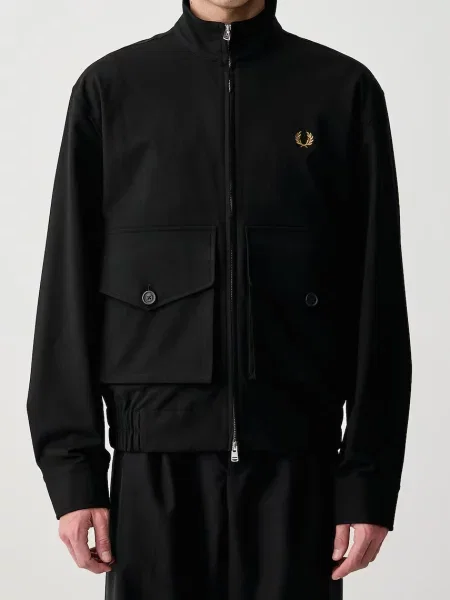 Fred Perry férfi kabát viszkózzal fekete