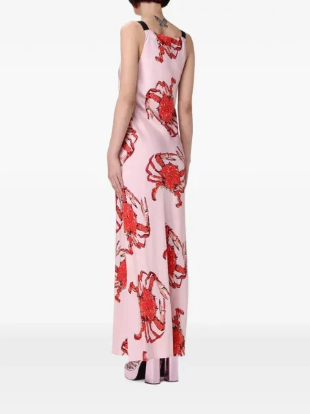 Rochie maxi Msgm cu imagine roz