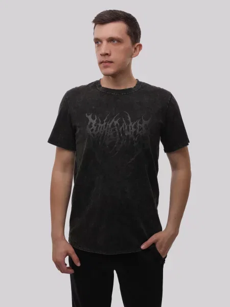 Футболка LUMO віскоза/поліестер чорний