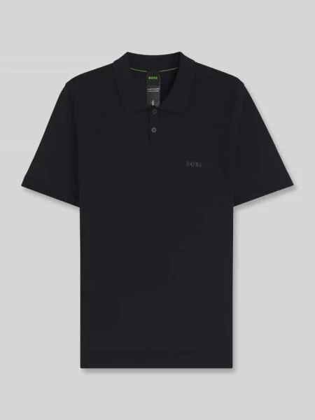 Koszulka polo z detal z logo Boss Green