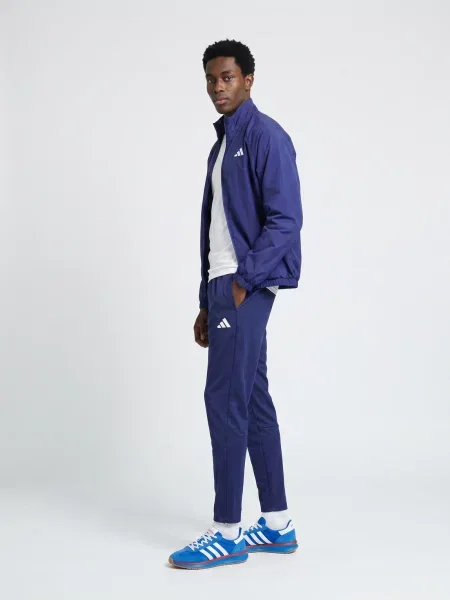 Vjetrovka Adidas s autogramom plava
