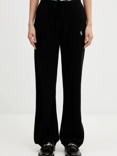 Sporty & Rich pantaloni de lână SRC Cashmere