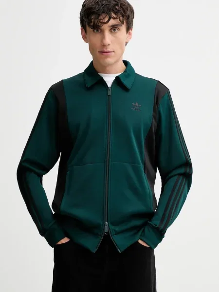 Яке Adidas Originals с апликация зелено